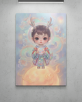 Lunar Dragon Guardian Art Print Metal Poster