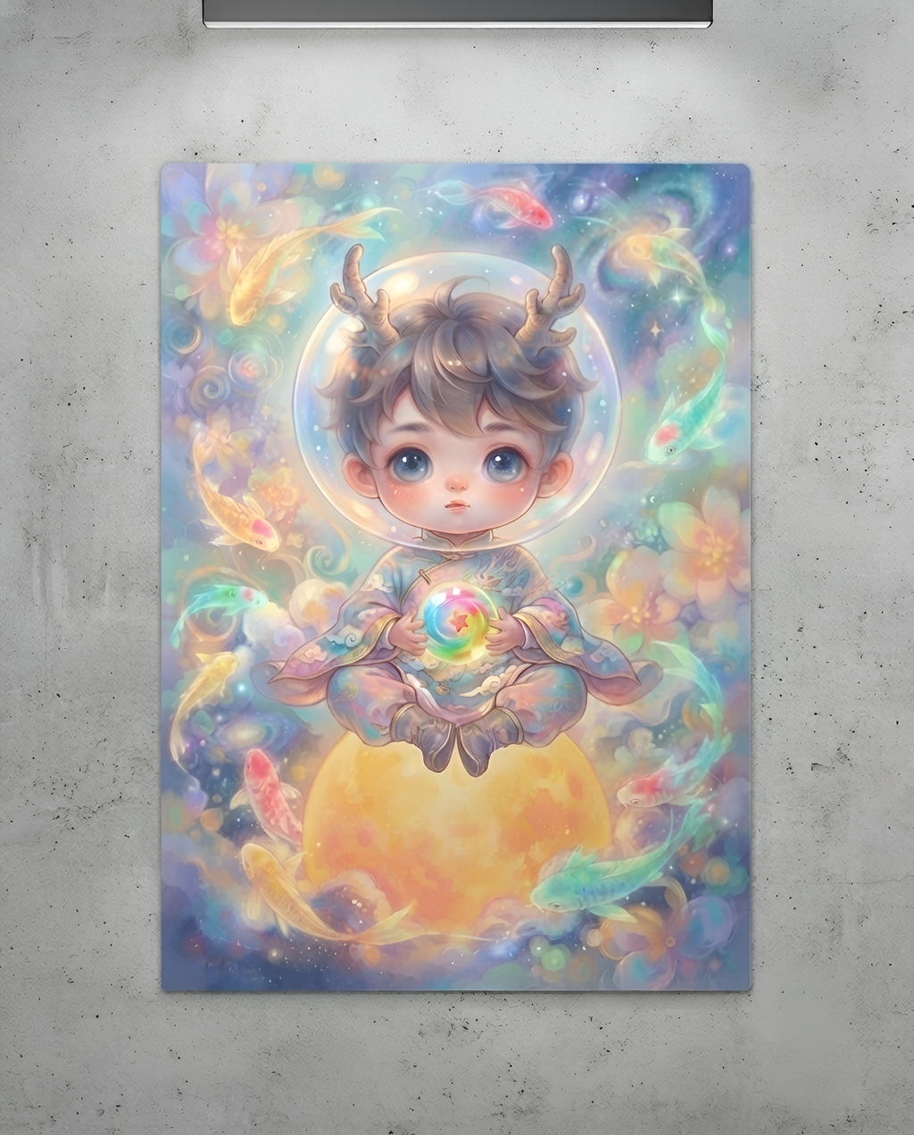 Celestial Dreamer Art Print Metal Poster