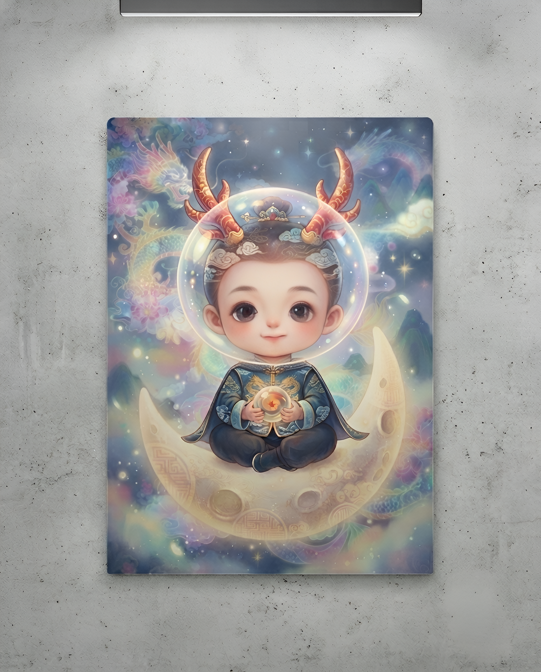 Mystic Moon Realm Art Print Metal Poster