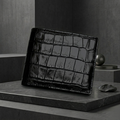PourHide Wallet - Top Grain Crocodile Pattern Calfskin from Italy