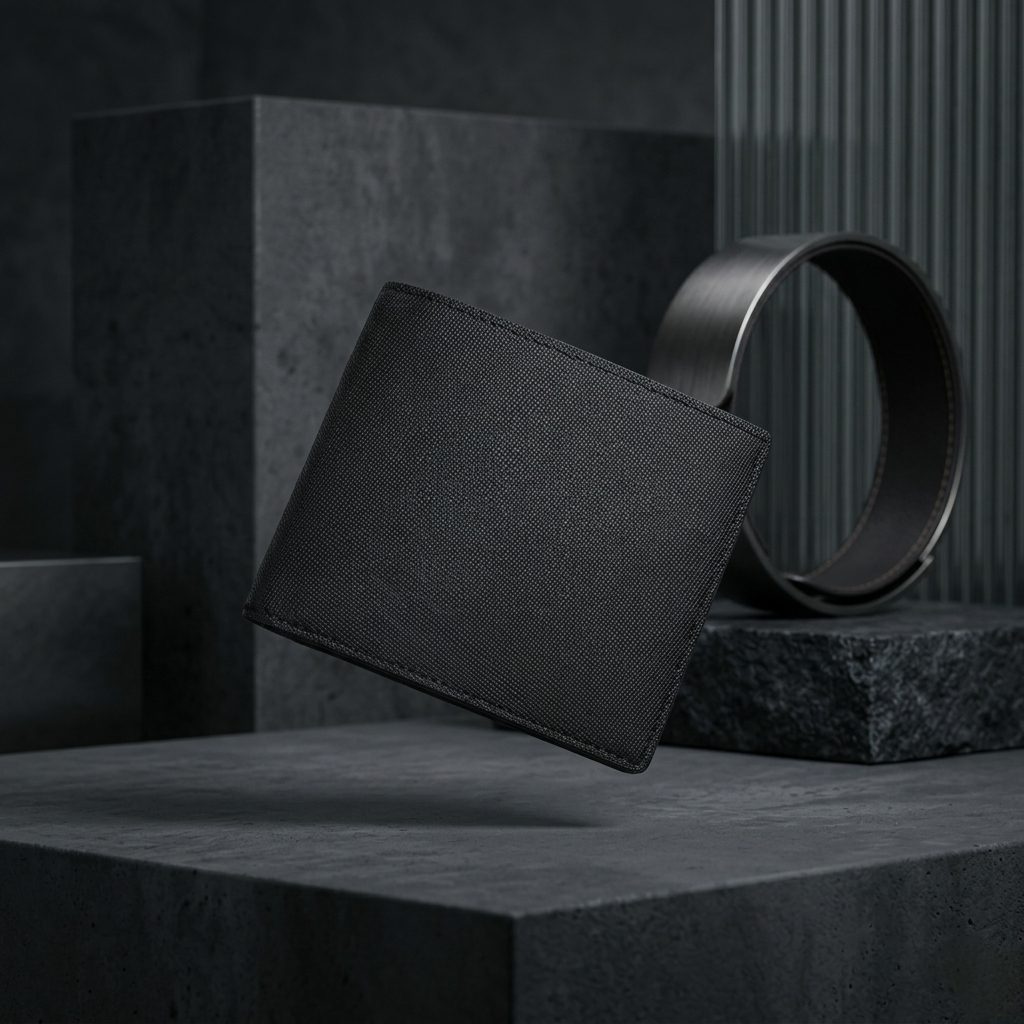 PourHide Leather Bifold Wallet - Italian Saffiano Calfskin