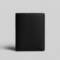 PourHide Minimalist Black Wallet - Top Grain Pebble Pattern Cow Leather