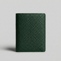 PourHide Minimalist Green Wallet - Top Grain Pebble Pattern Cow Leather