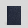 PourHide Minimalist  blue Wallet - Top Grain Pebble Pattern Cow Leather