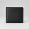 PourHide Black Leather Wallet - EPI Pattern Top Grain Cow Leather