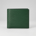 PourHide Green Leather Wallet - EPI Pattern Top Grain Cow Leather