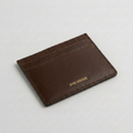 PourHide Brown Card Case - Italian Vegetable Tanned Leather
