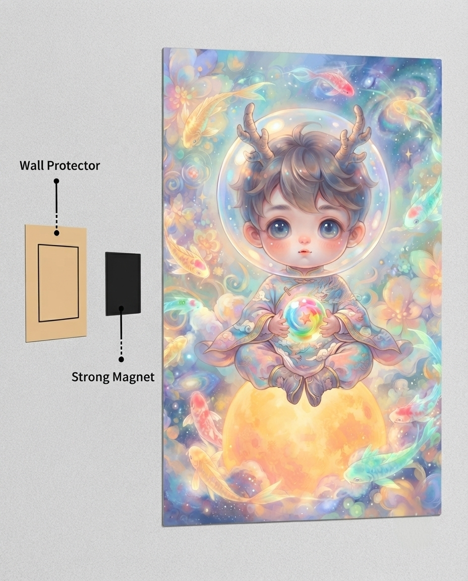 Celestial Dreamer Art Print Metal Poster