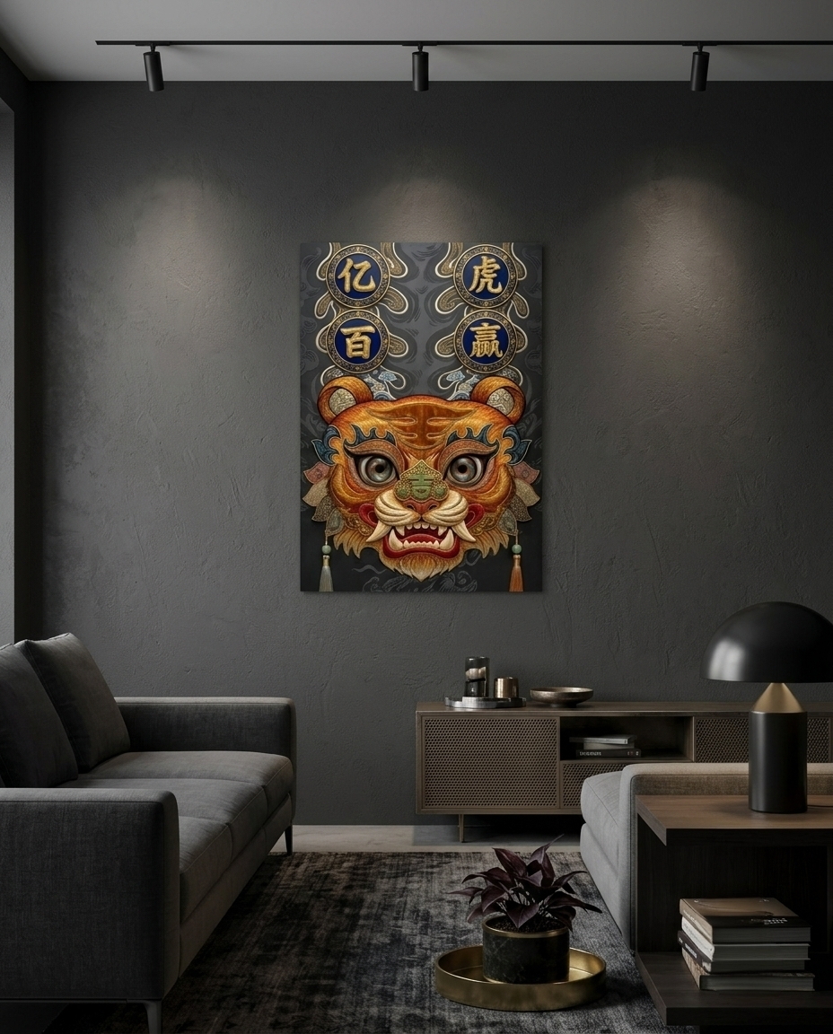 The Sure-Win Fortune Tiger Metal Poster
