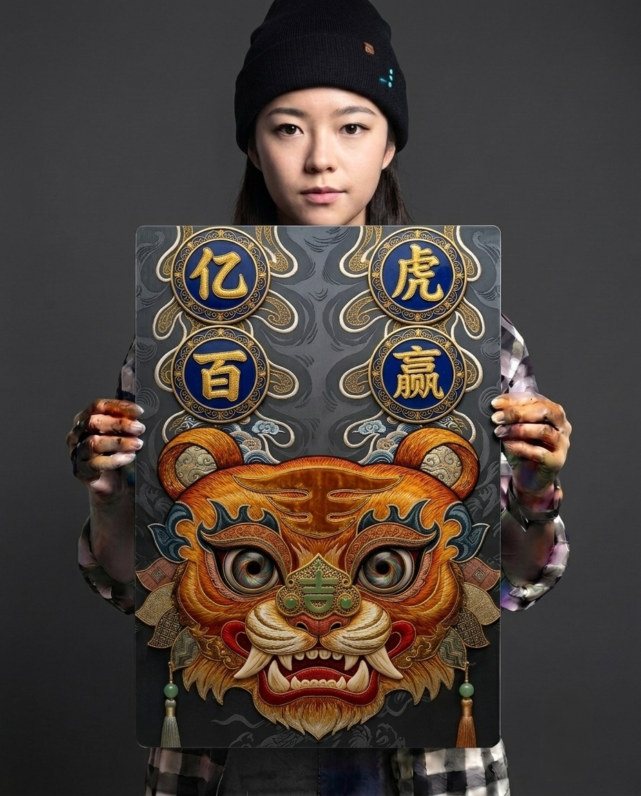 The Sure-Win Fortune Tiger Metal Poster