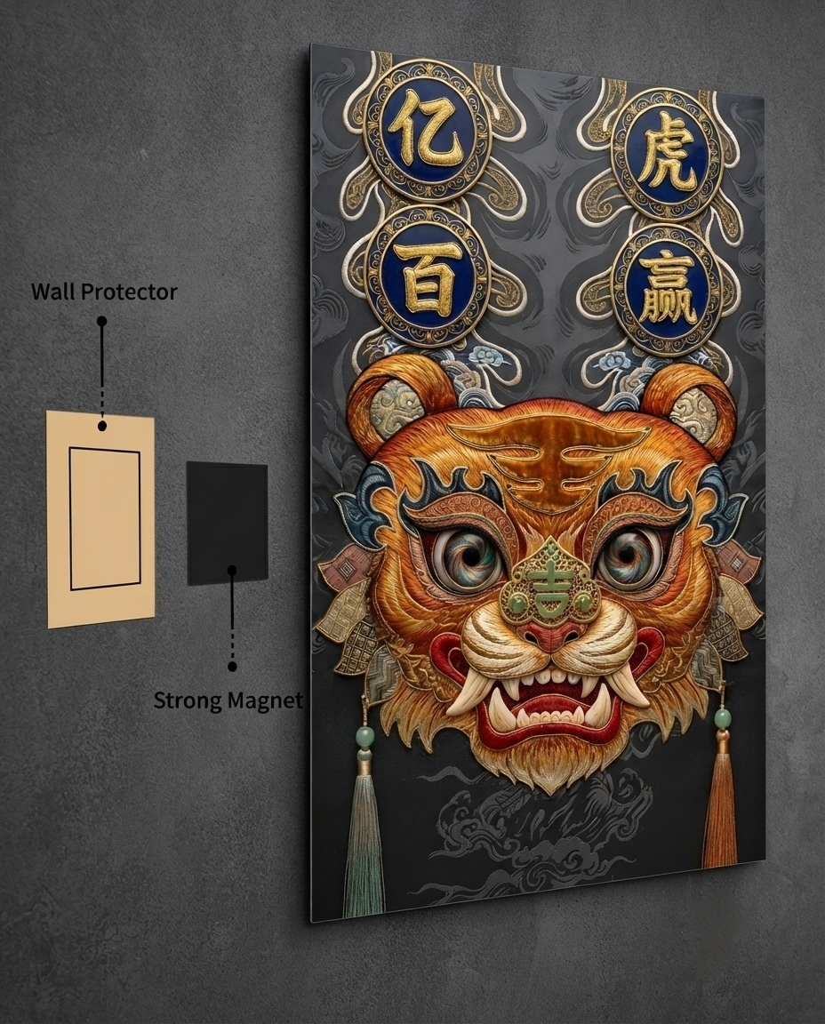 The Sure-Win Fortune Tiger Metal Poster