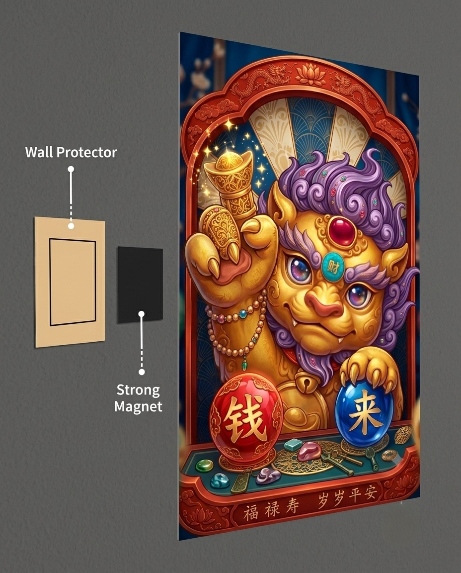 Money Magnet Mythical Beast Metal Poster