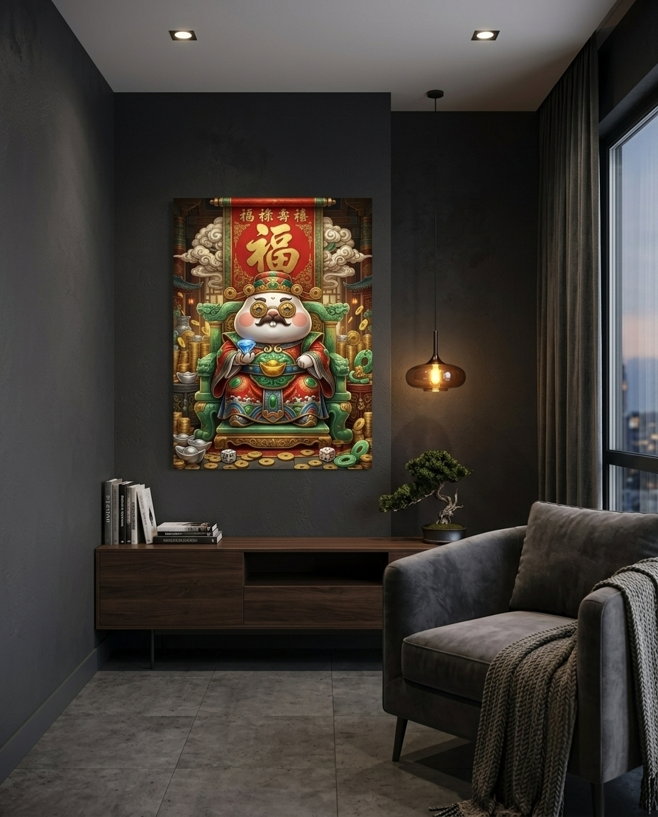 Throne of Fortune & Tycoon Vibes Metal Poster