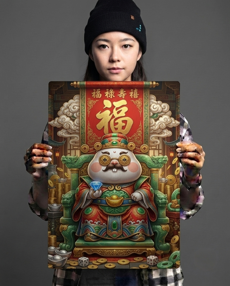 Throne of Fortune & Tycoon Vibes Metal Poster