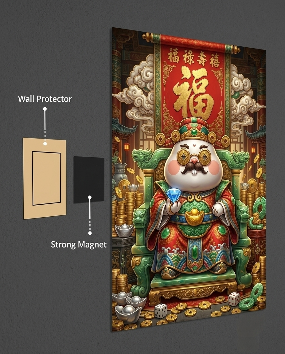 Throne of Fortune & Tycoon Vibes Metal Poster