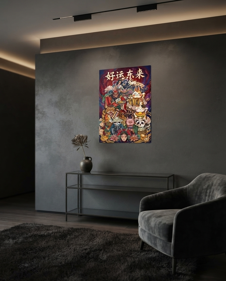 Auspicious Universe Metal Print Poster