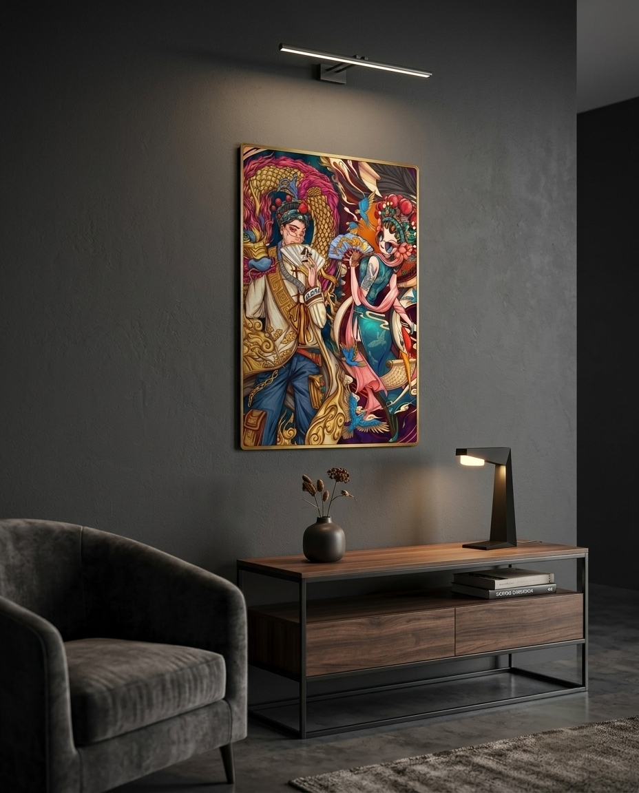 The Opera Street Style Metal Print Poster