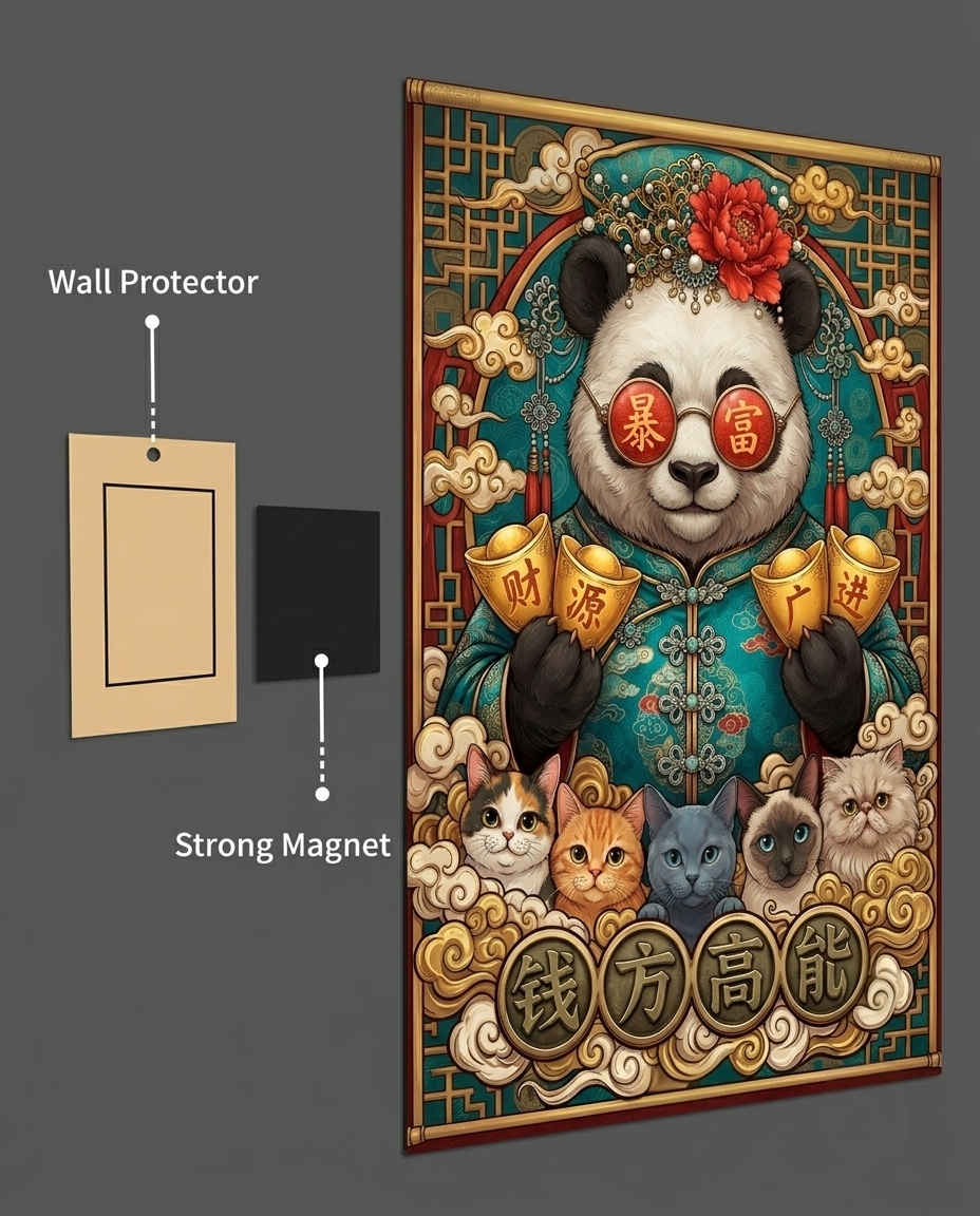 The Overnight Billionaire Panda Metal Print Poster