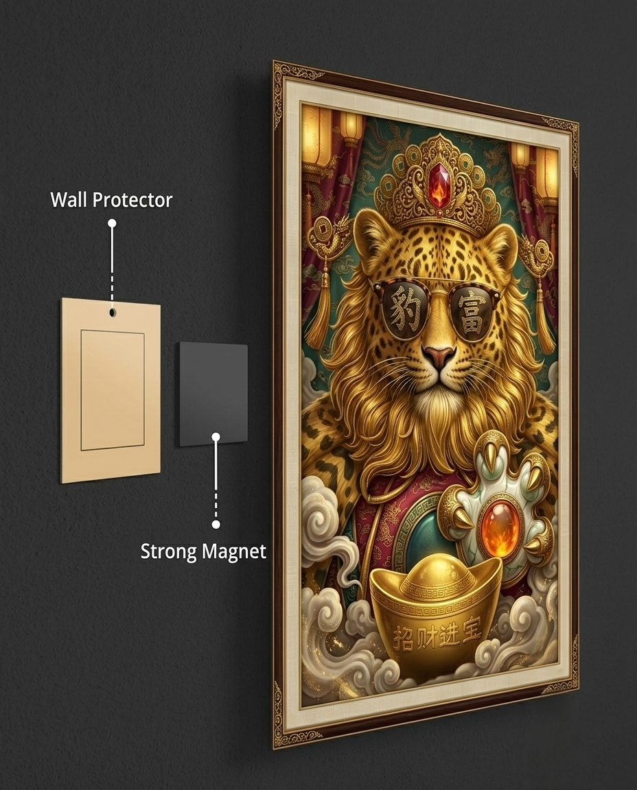 Imperial Leopard: King of Riches Metal Print Poster