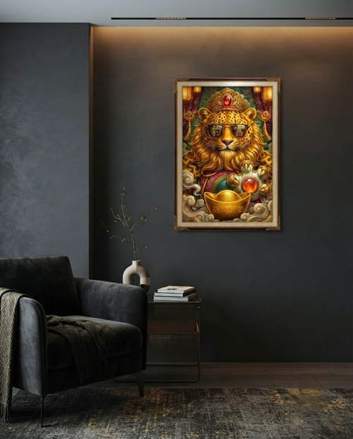 Imperial Leopard: King of Riches Metal Print Poster