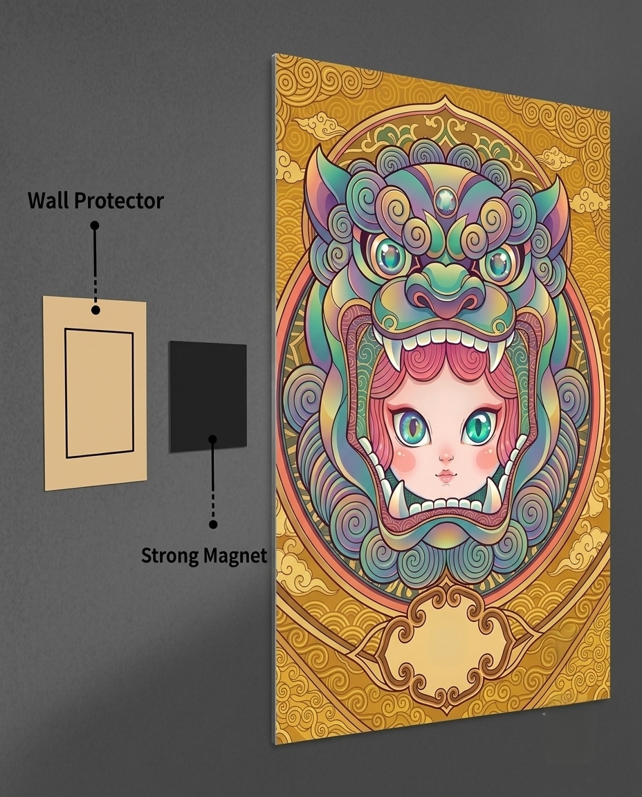 Guochao Guardian Metal Print Poster