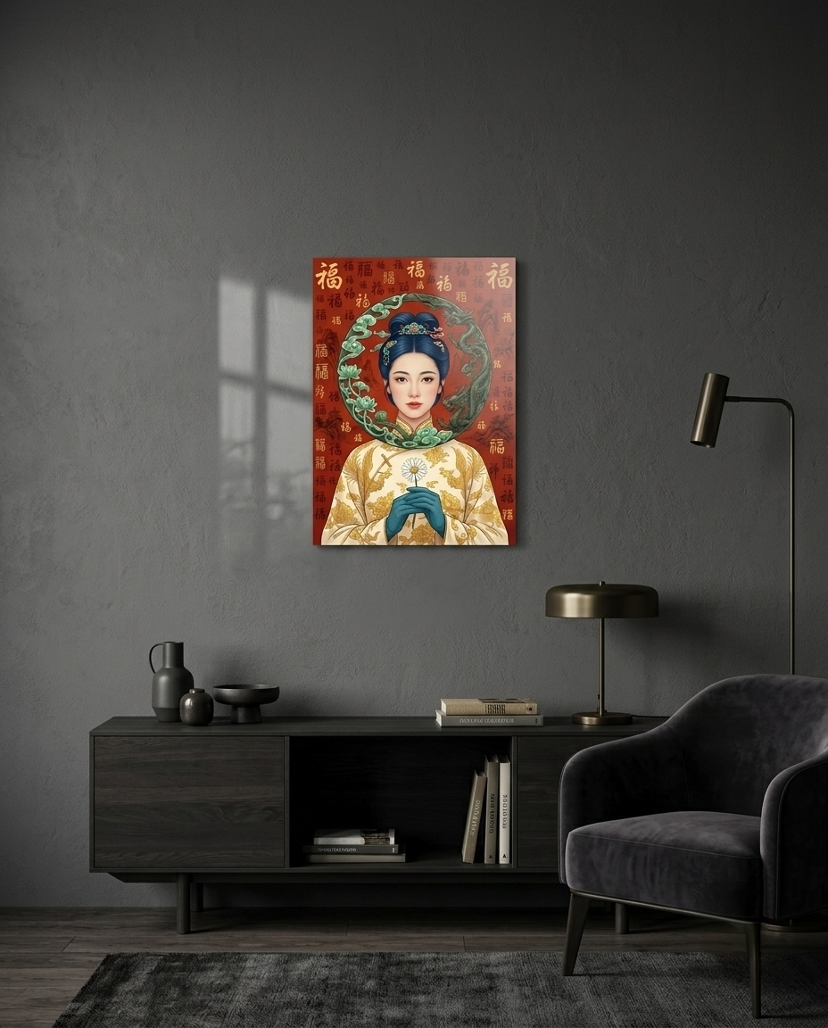 The Imperial Blessing of Fu Metal Print Poster