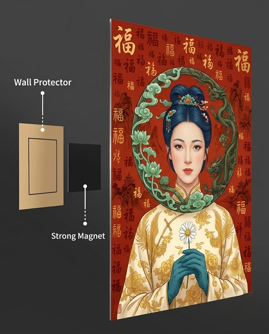 The Imperial Blessing of Fu Metal Print Poster