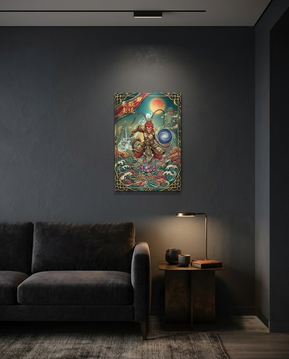 Sun Wukong: Galactic Sovereign Metal Print Poster