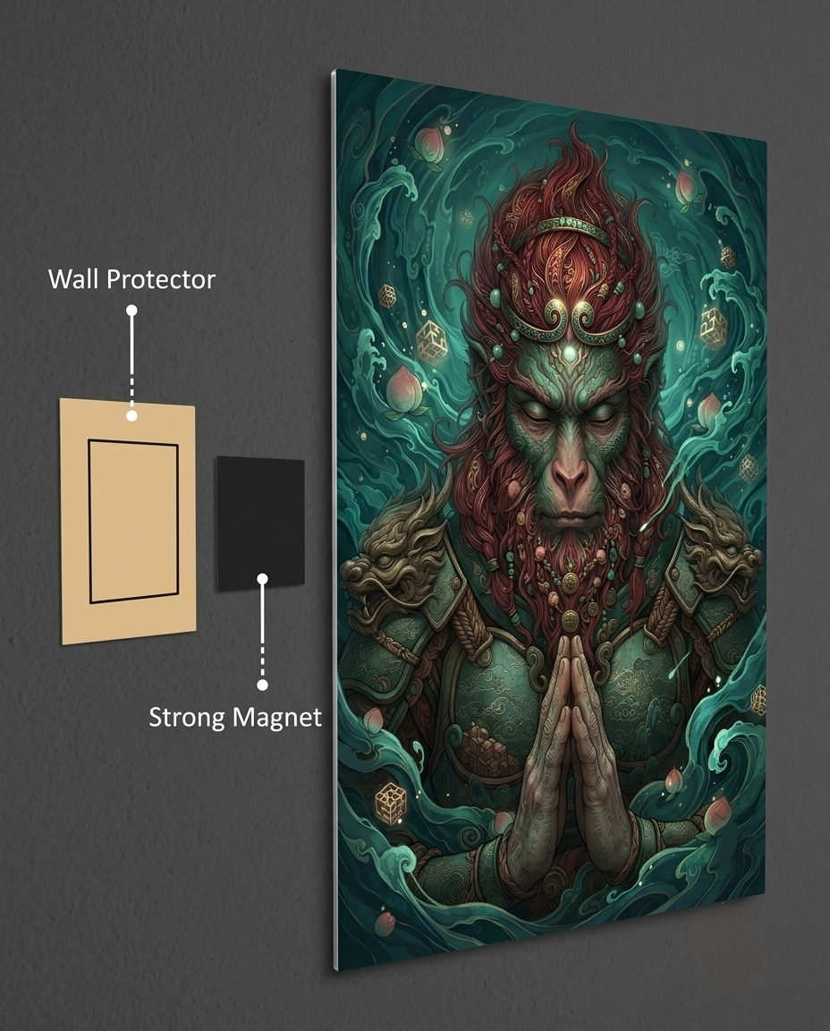 Celestial Monkey King Metal Print Poster