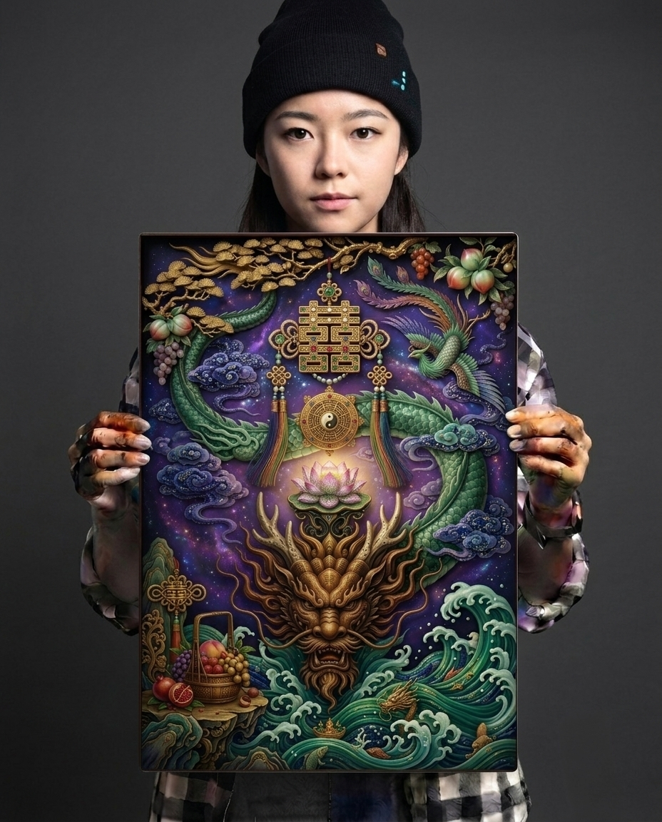 Double Happiness: Eternal Abundance Metal Print Poster