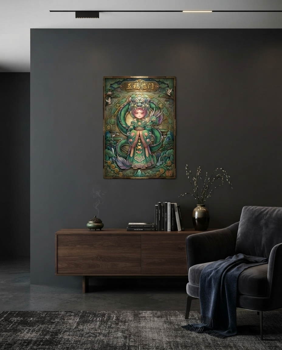 Dynasty Blessings Chibi Sovereign Metal Print Poster