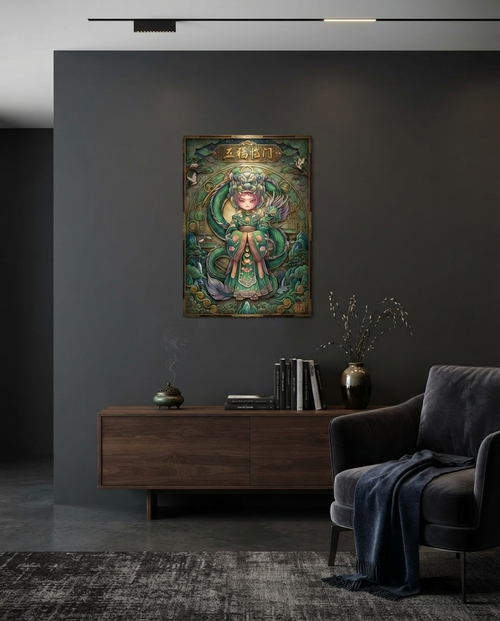 Dynasty Blessings Chibi Sovereign Metal Print Poster