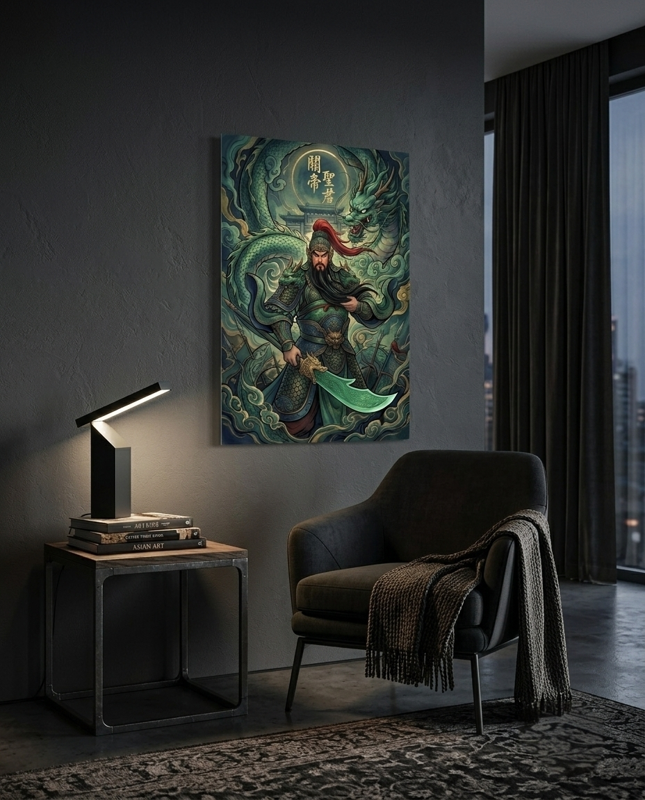 Guan Sheng Di Jun: The Dragon General Metal Print Poster