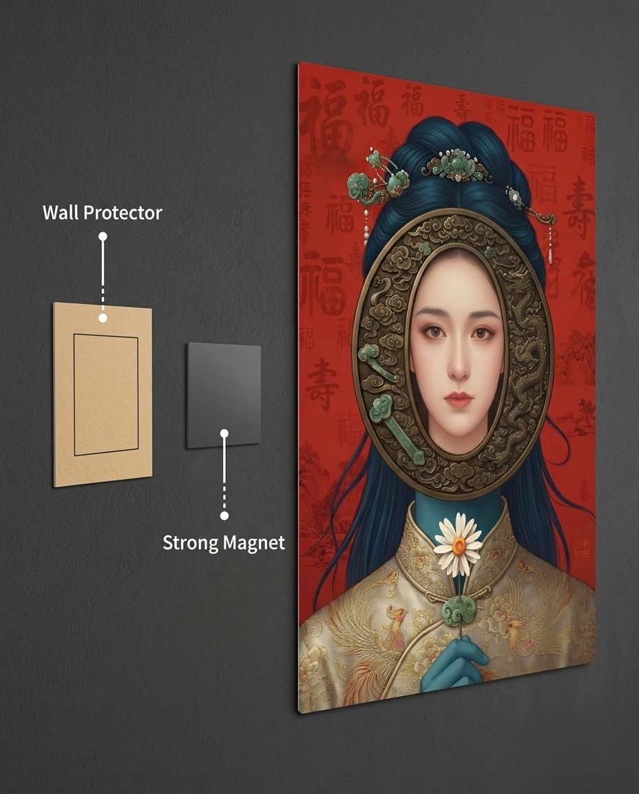 Imperial Blessings Portrait Metal Print Poster