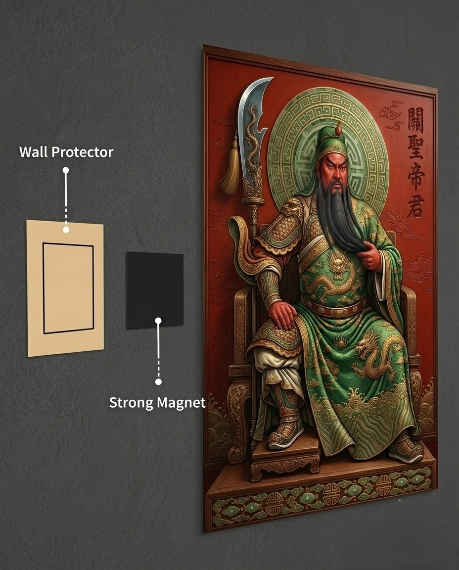 Lord Guan & The Dragon Crescent Blade Metal Print Poster