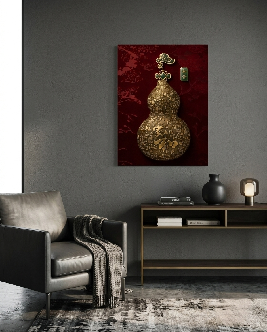 The Gourd of Family Harmony Metal Print Poster