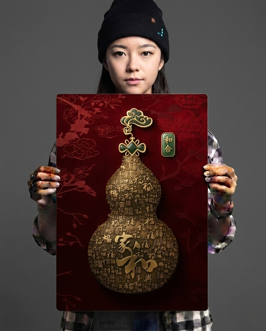 The Gourd of Family Harmony Metal Print Poster