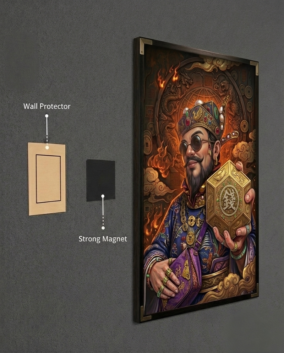 The Hypebeast God of Wealth Metal Print Poster