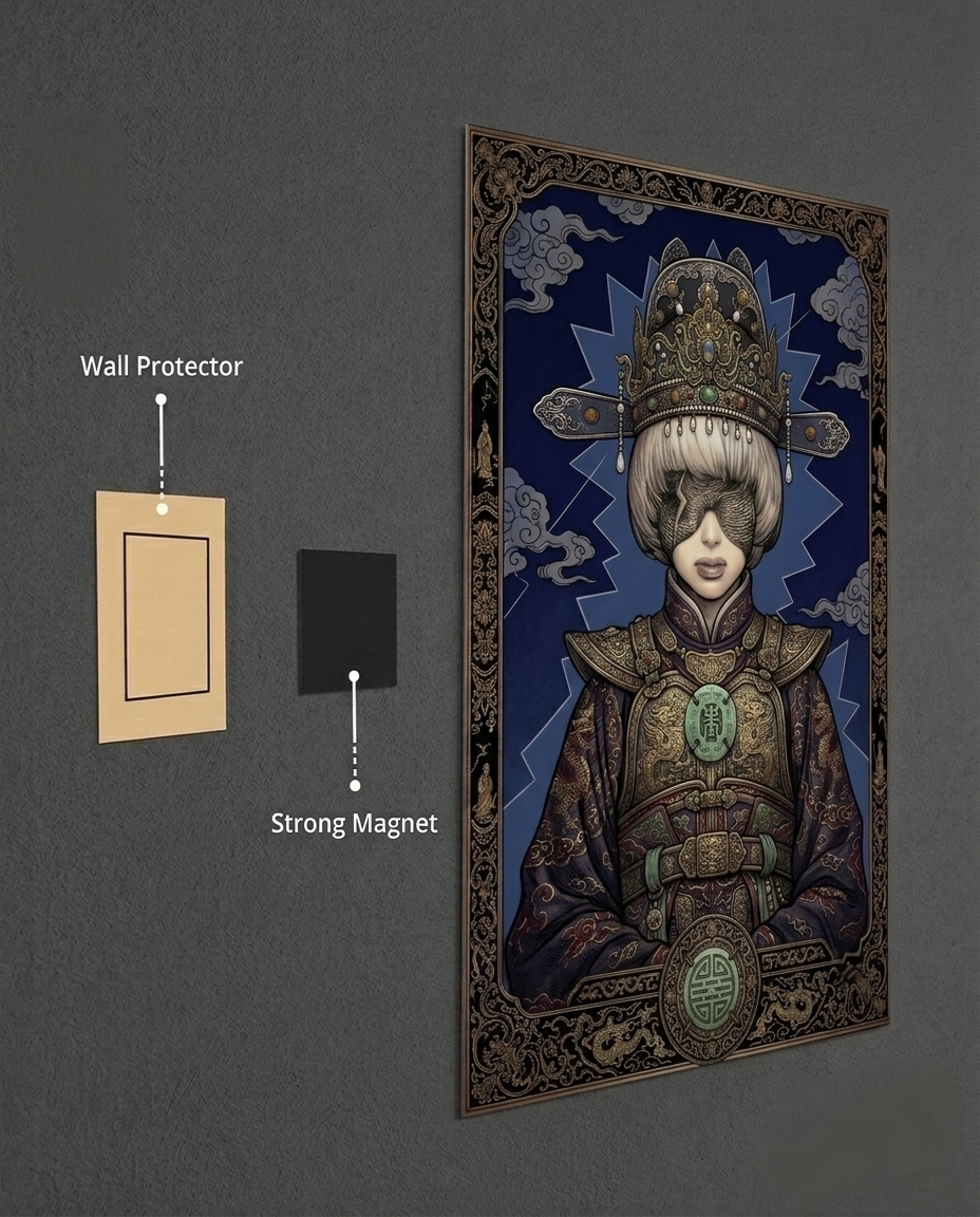 Guochao Oracle: Thunder & Silk Metal Print Poster