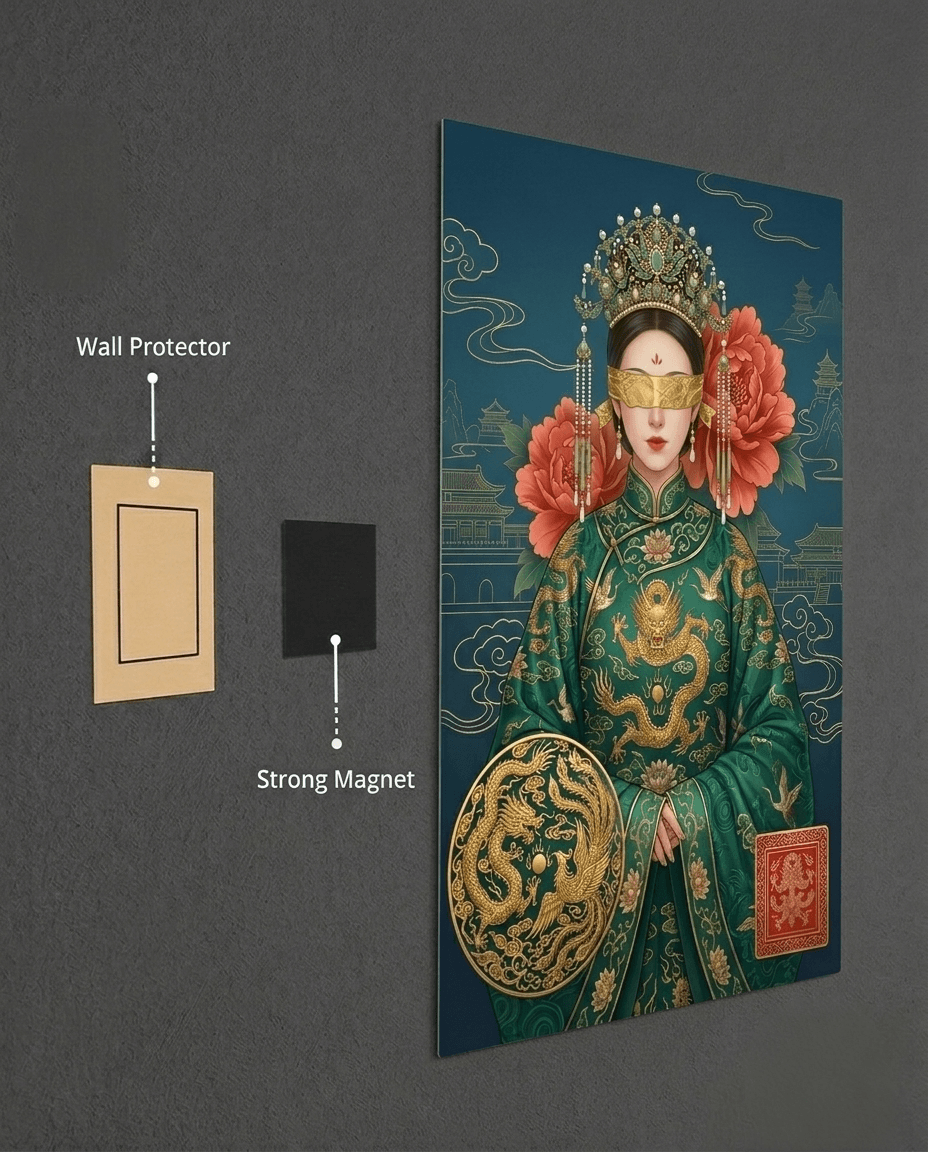 The Veiled Empress Metal Print Poster