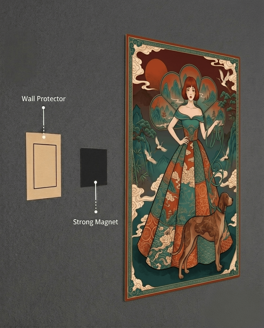 The Silk Gown Metal Print Poster