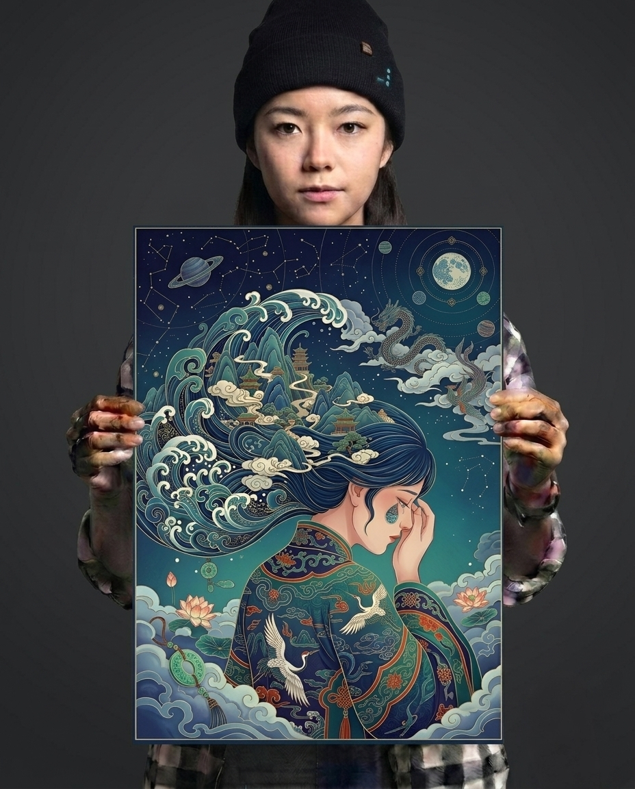 Tears of the Cosmos Metal Print Poster