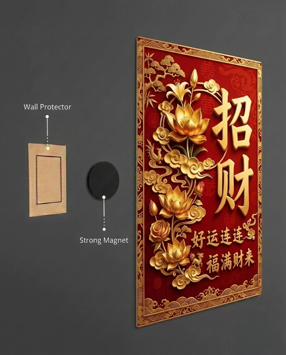 Imperial Wealth & Continuous Good Luck Metal Print Poster