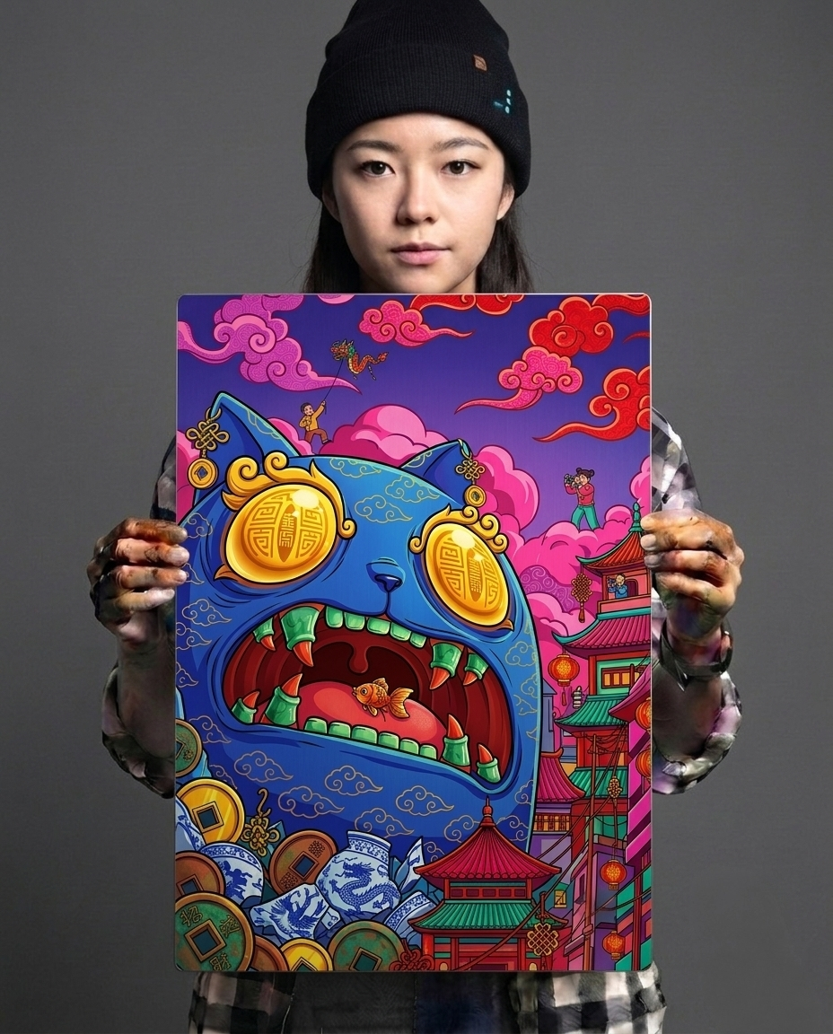 The Blue Giant Metal Print Poster