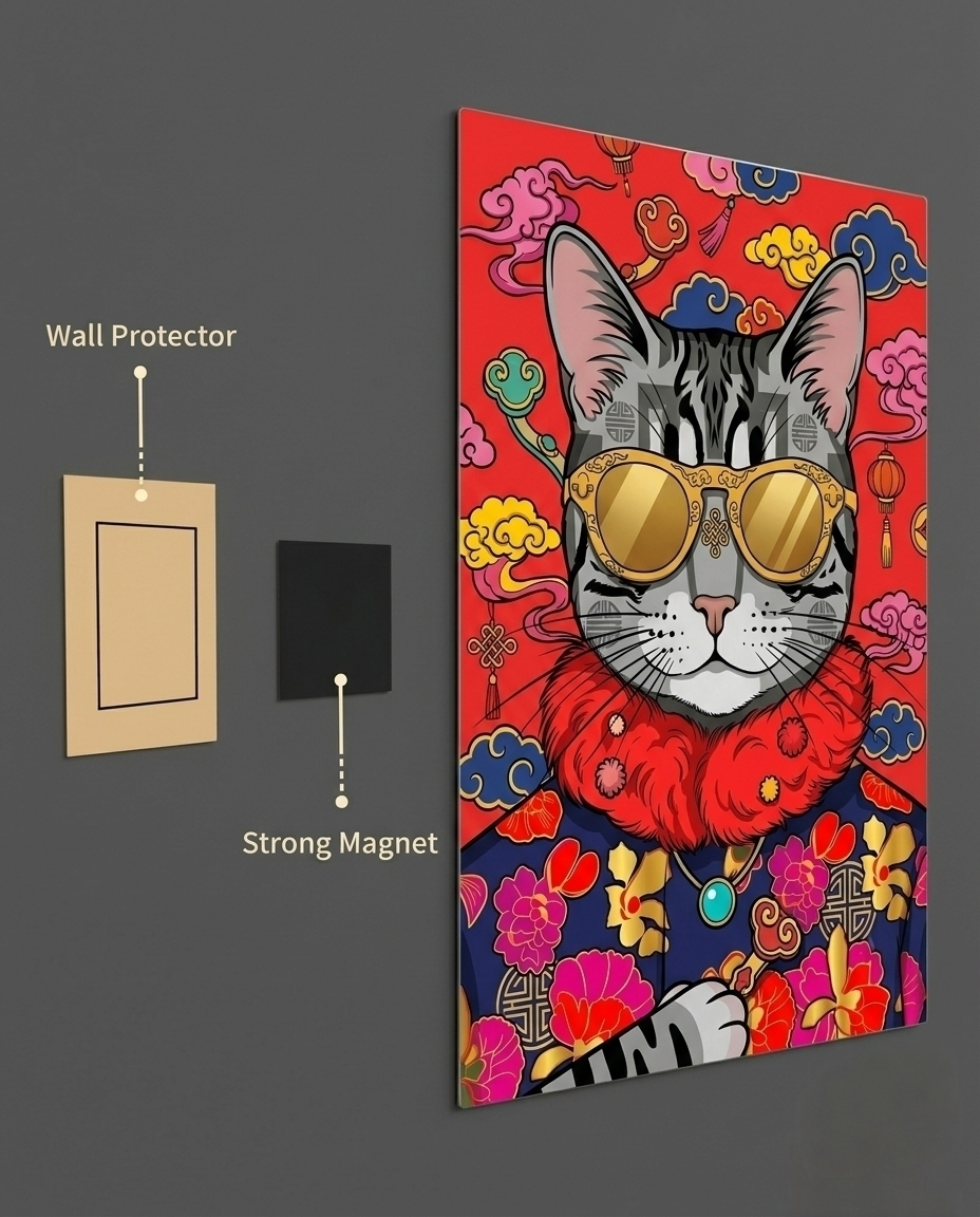 The Fortune Feline Metal Print Poster