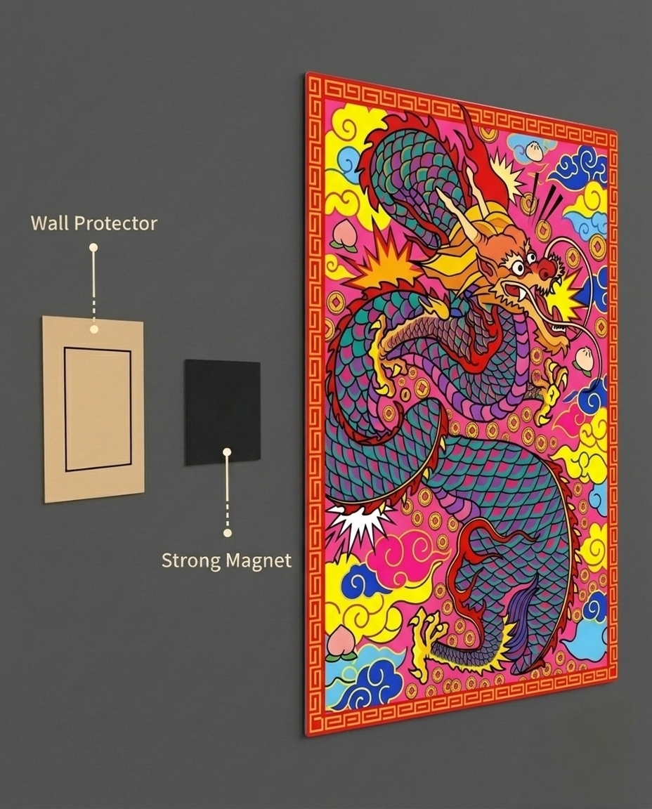 The Goofy Dragon Metal Print Poster