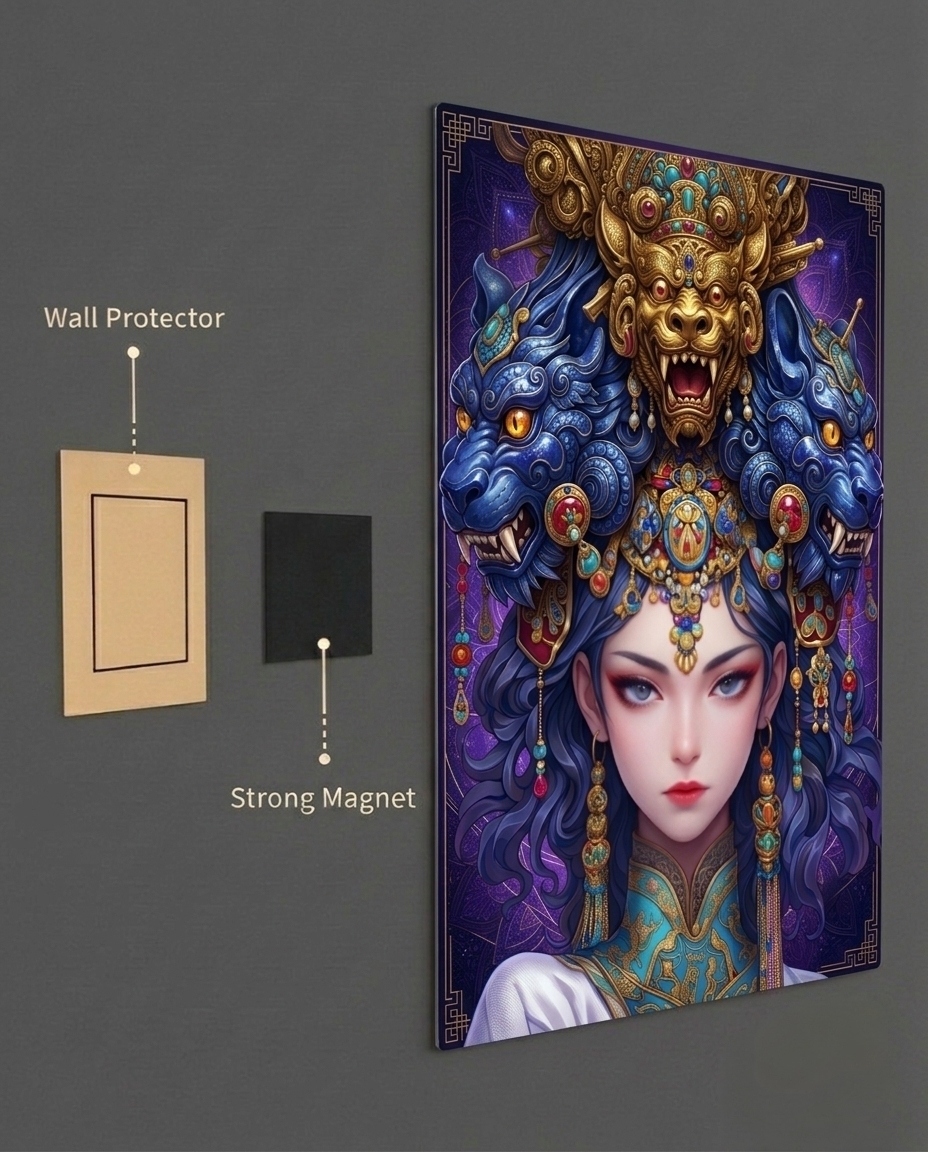 The Celestial Guardian Metal Print Poster