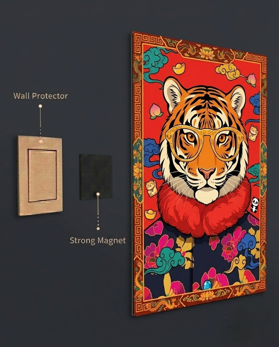 The Spectacled Tiger Metal Print Poster