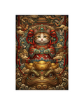 Imperial Wealth Cat & Mythic Toad Metal Poster