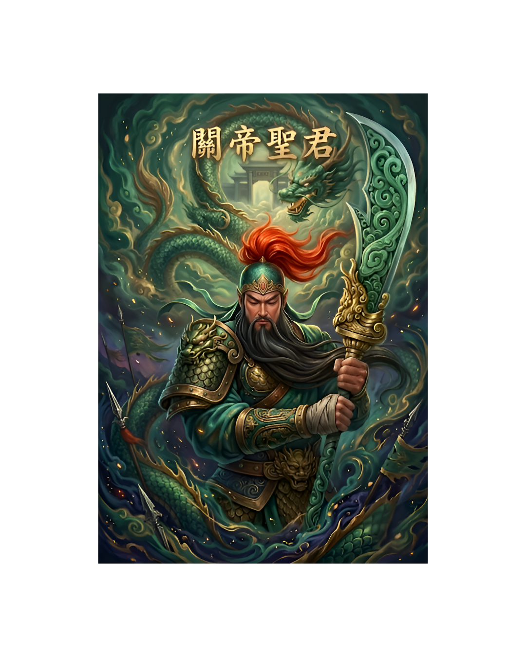 The Emerald Dragon General Metal Poster